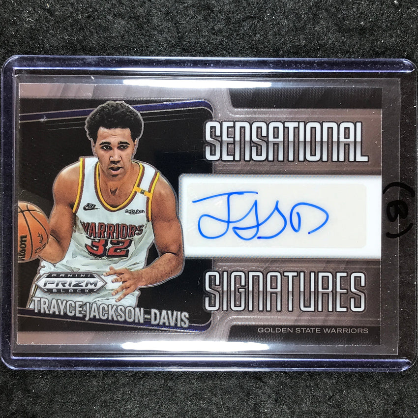 2024-25 Prizm Black TRAYCE JACKSON-DAVIS Sensational Signatures Auto #TJD (B)