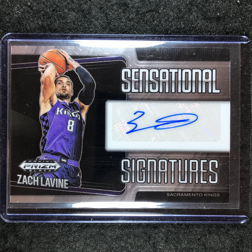 2024-25 Prizm Black ZACH LAVINE Sensational Signatures Auto Base #ZCH