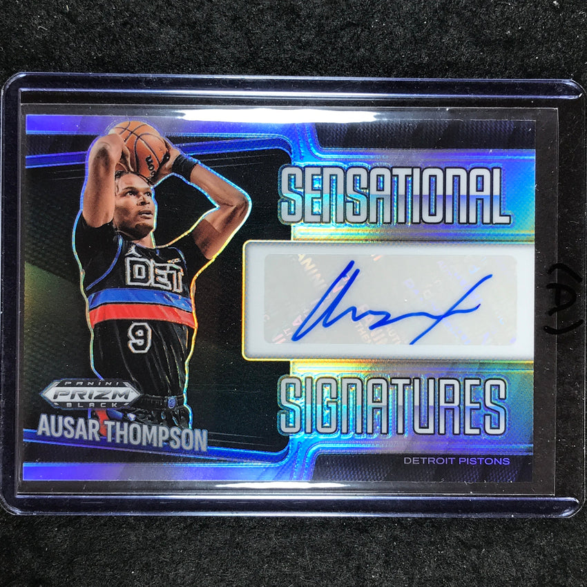 2024-25 Prizm Black AUSAR THOMPSON Sensational Signatures Auto Silver #ASR (A)