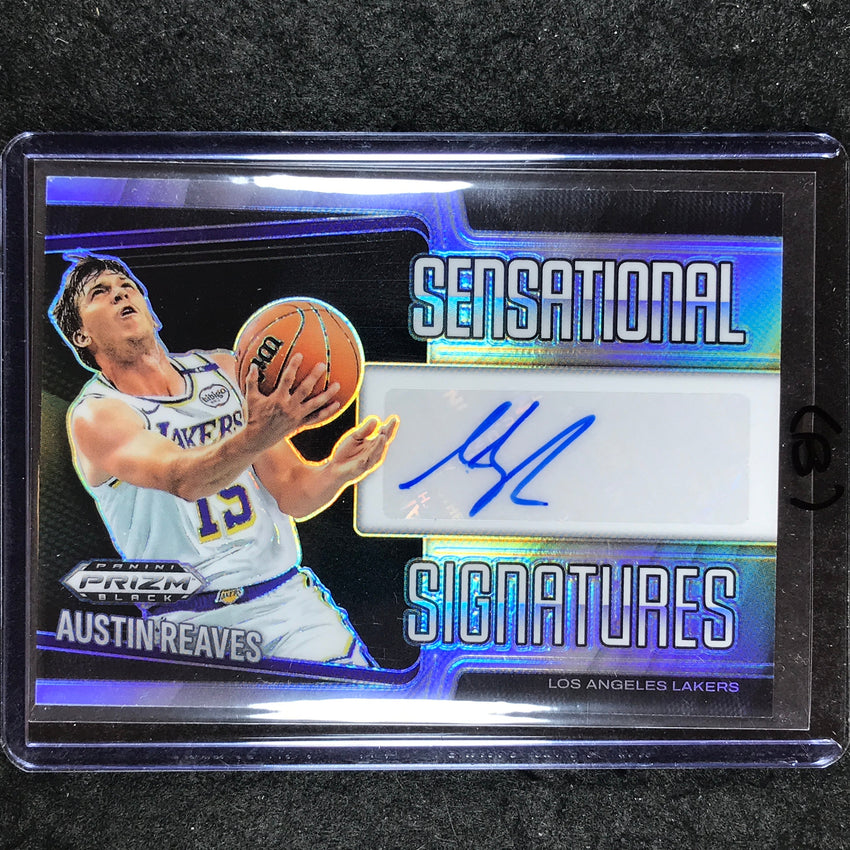 2024-25 Prizm Black AUSTIN REAVES Sensational Signatures Auto Silver #AUS (B)