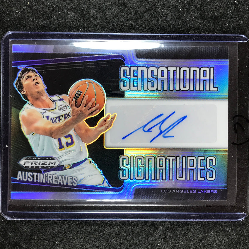 2024-25 Prizm Black AUSTIN REAVES Sensational Signatures Auto Silver #AUS (C)