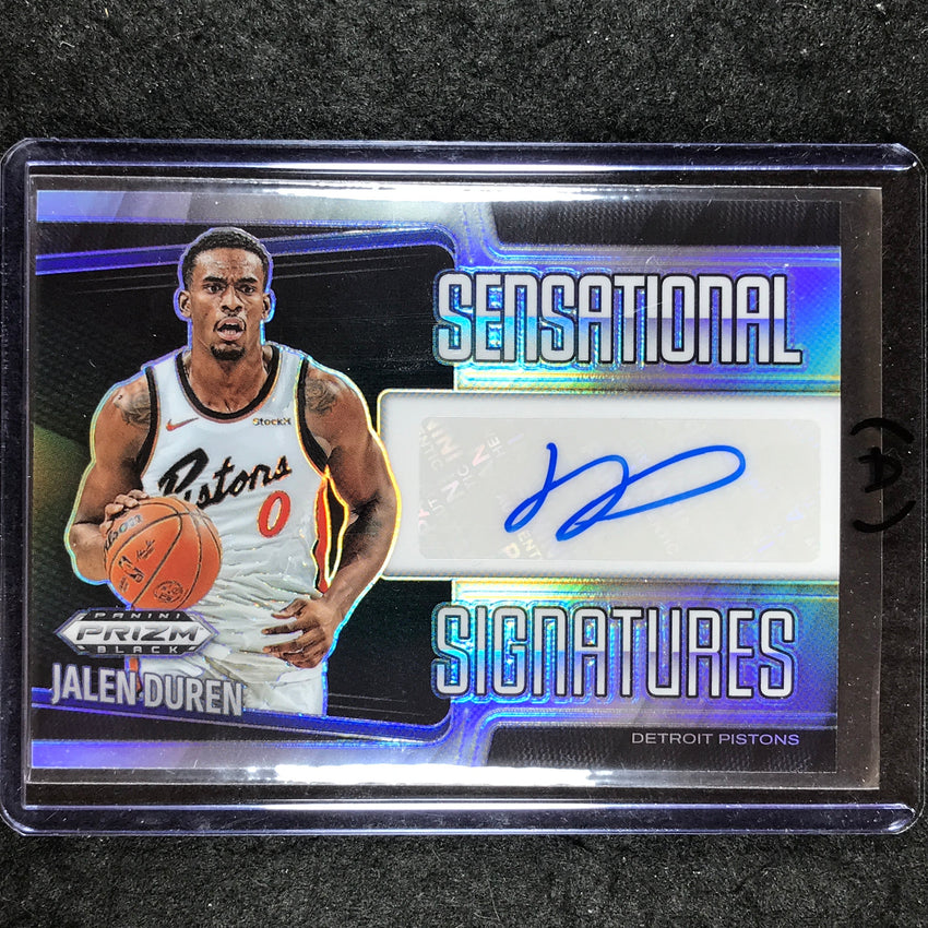 2024-25 Prizm Black JALEN DUREN Sensational Signatures Auto Silver #DUR (A)
