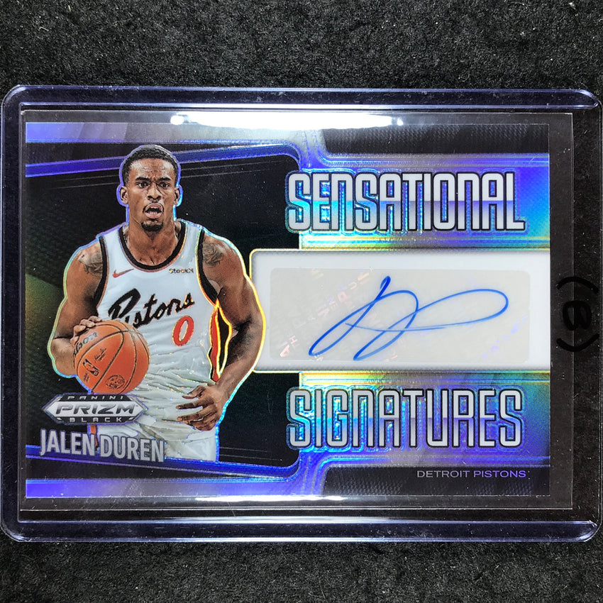 2024-25 Prizm Black JALEN DUREN Sensational Signatures Auto Silver #DUR (B)
