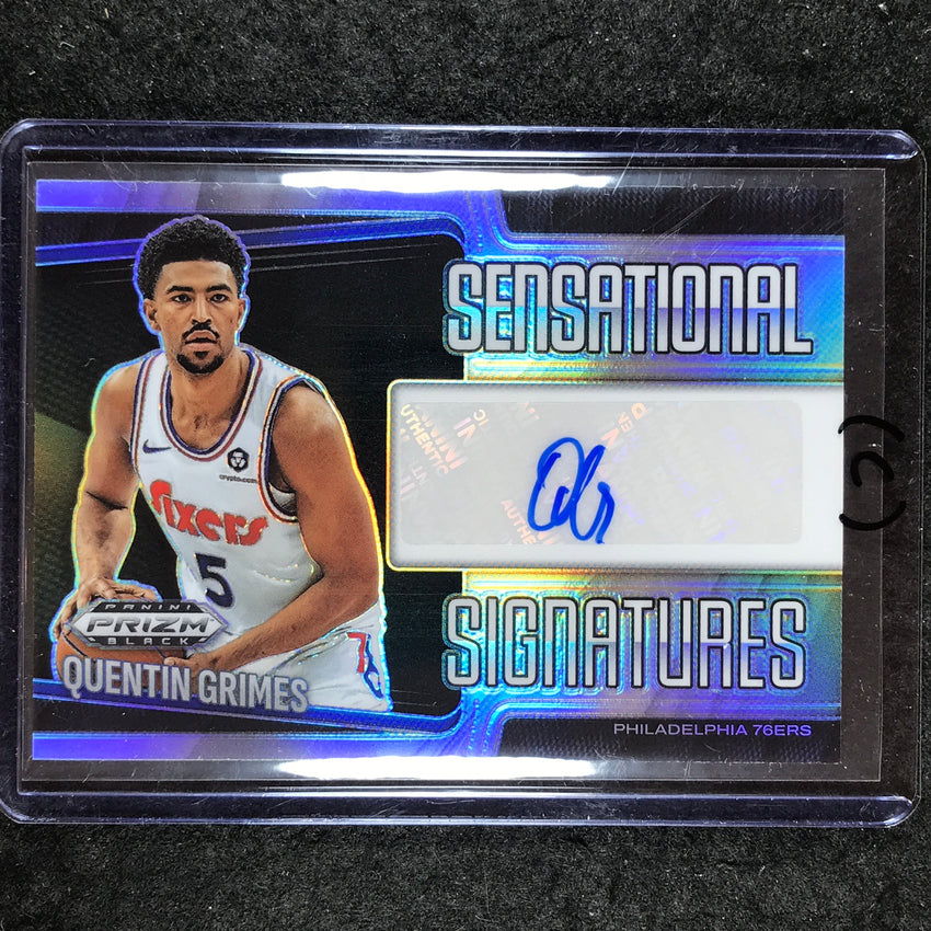 2024-25 Prizm Black QUENTIN GRIMES Sensational Signatures Auto Silver #GRM (C)