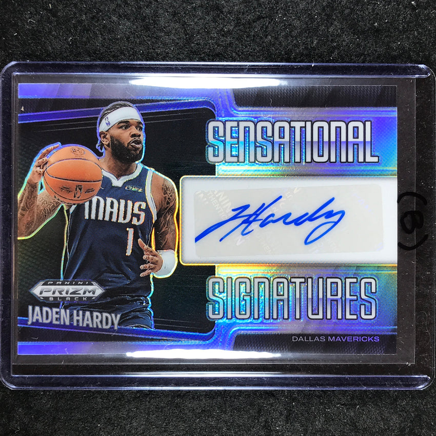 2024-25 Prizm Black JADEN HARDY Sensational Signatures Auto Silver #HRY (B)