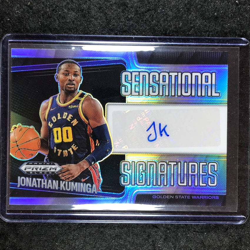 2024-25 Prizm Black JONATHAN KUMINGA Sensational Signatures Auto Silver #KUM