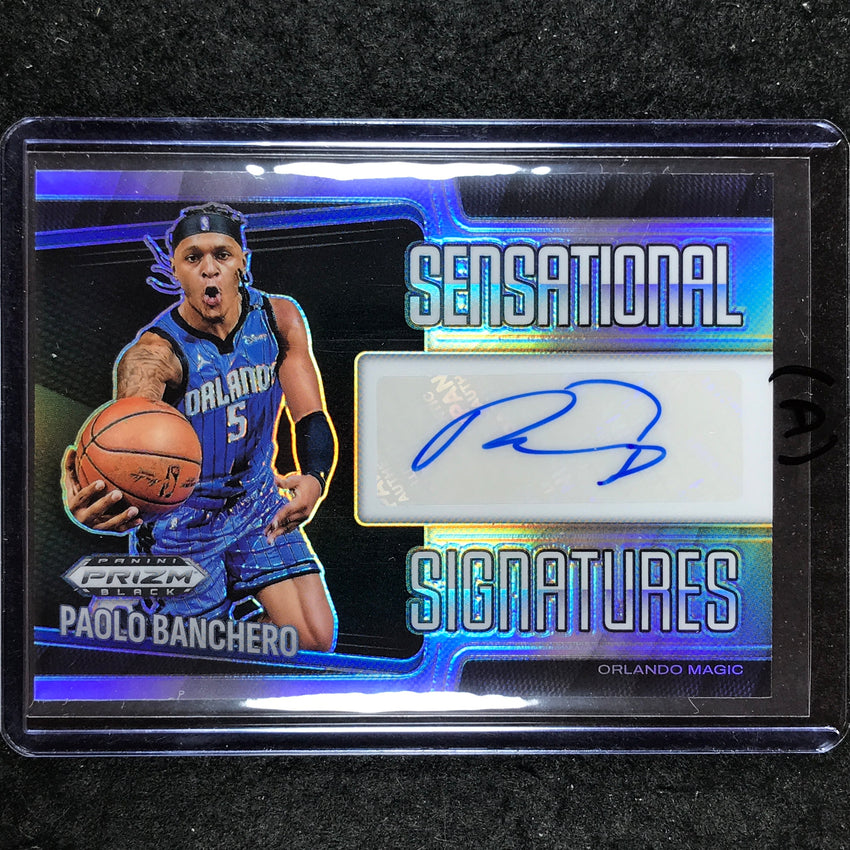 2024-25 Prizm Black PAOLO BANCHERO Sensational Signatures Auto Silver #PAO (A)