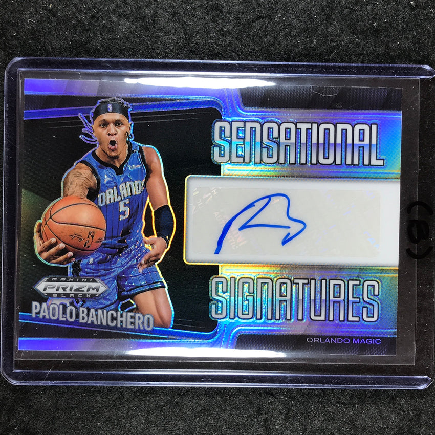 2024-25 Prizm Black PAOLO BANCHERO Sensational Signatures Auto Silver #PAO (B)