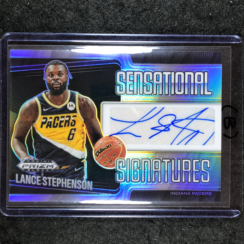 2024-25 Prizm Black LANCE STEPHENSON Sensational Signatures Auto Silver #STE (B)