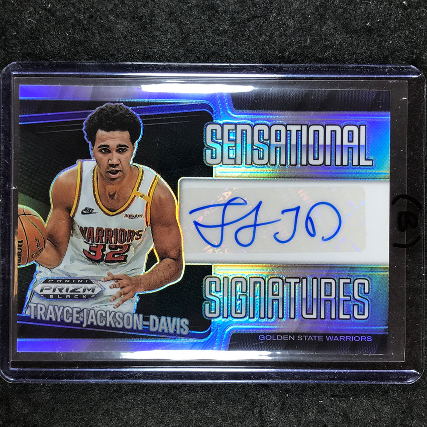 2024-25 Prizm Black TRAYCE JACKSON-DAVIS Sensational Signatures Silver #TJD (B)