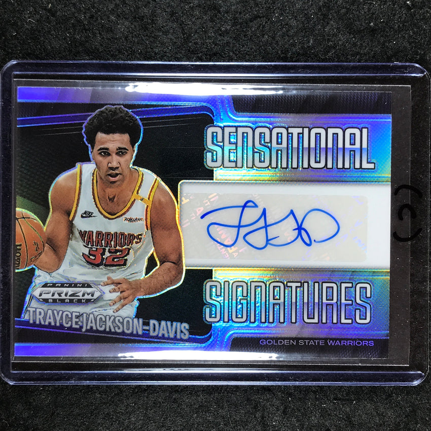 2024-25 Prizm Black TRAYCE JACKSON-DAVIS Sensational Signatures Silver #TJD (C)