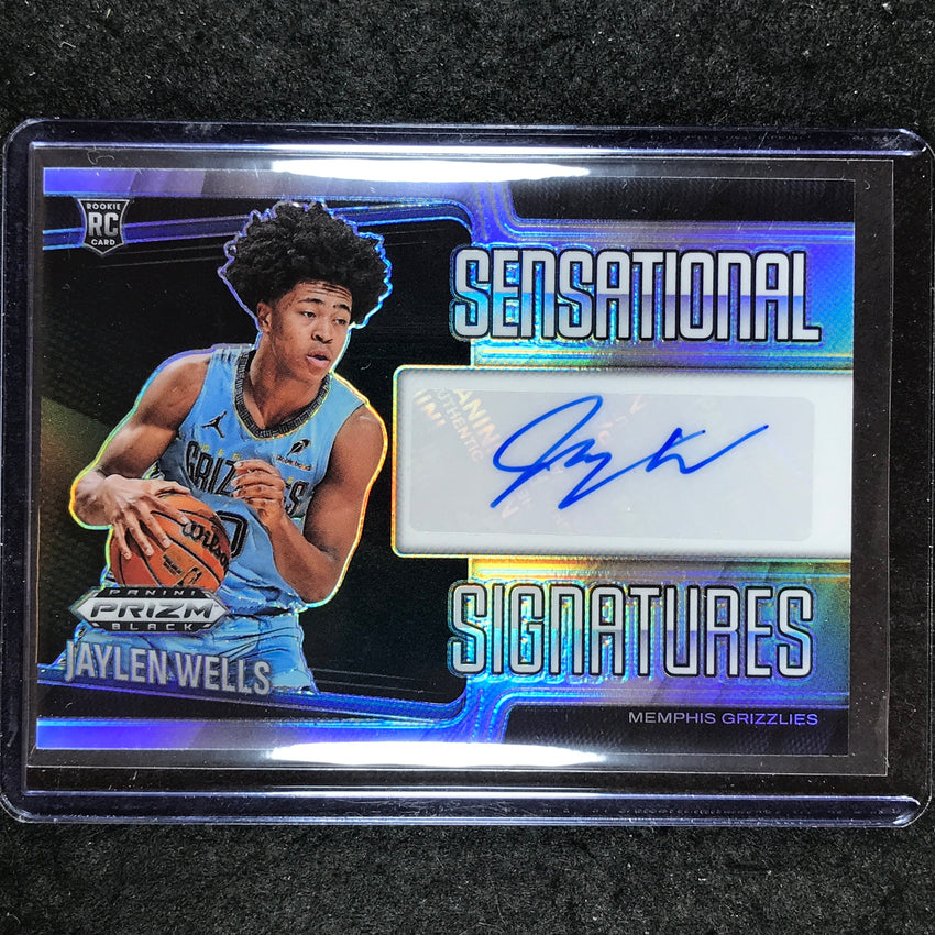 2024-25 Prizm Black JAYLEN WELLS Sensational Signatures Rookie Auto Silver #WEL