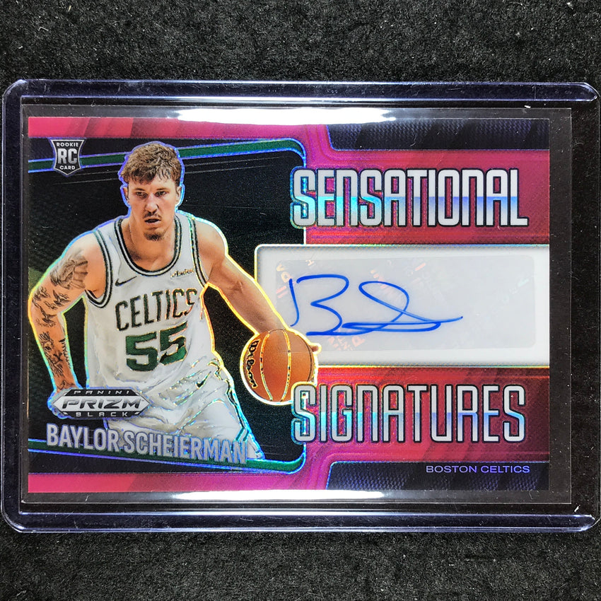 2024-25 Prizm Black BAYLOR SCHEIERMAN Sensational Signatures Rookie Auto 98/99