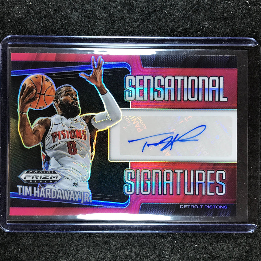 2024-25 Prizm Black TIM HARDAWAY JR. Sensational Signatures Auto Red 47/99