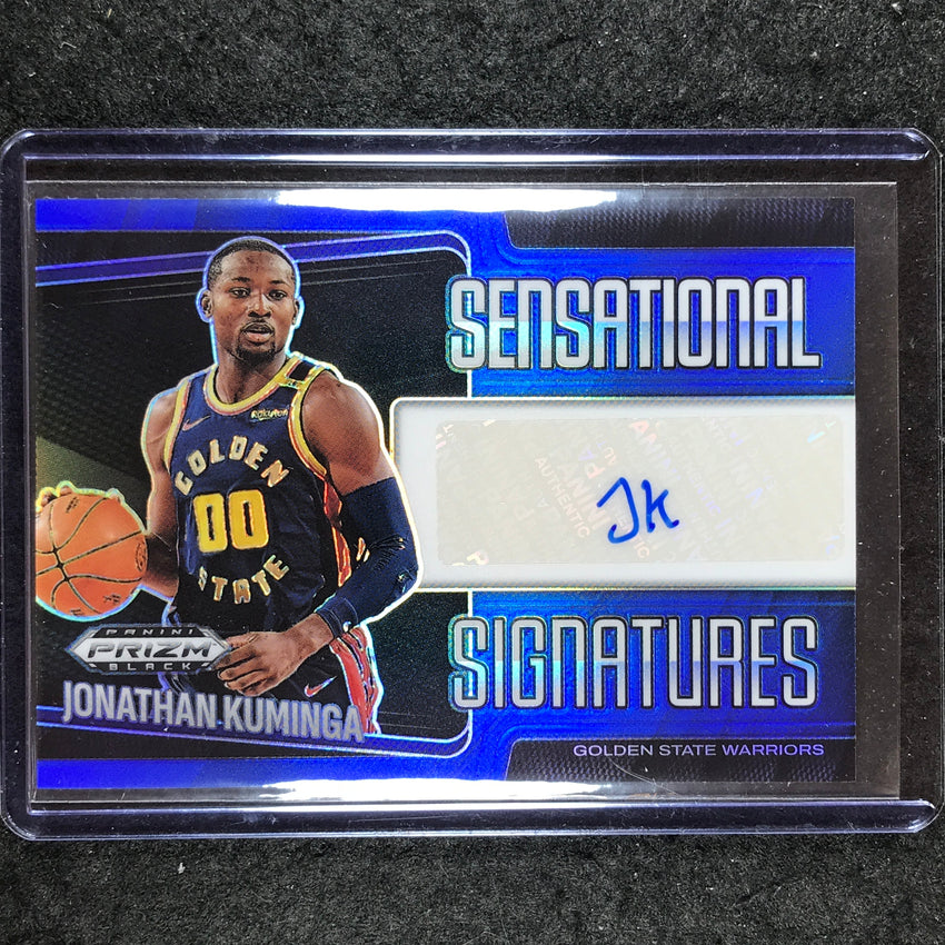 2024-25 Prizm Black JONATHAN KUMINGA Sensational Signatures Auto Blue 5/49