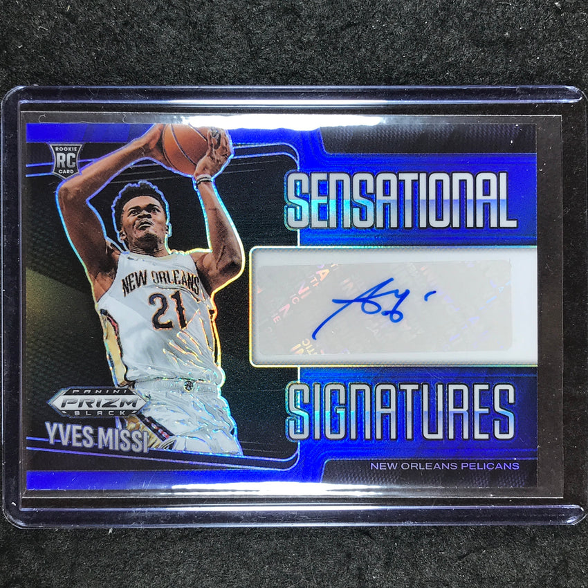 2024-25 Prizm Black YVES MISSI Sensational Signatures Rookie Auto Blue 47/49