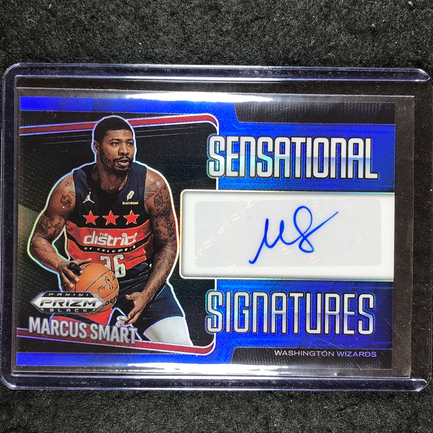 2024-25 Prizm Black MARCUS SMART Sensational Signatures Auto Blue 3/49
