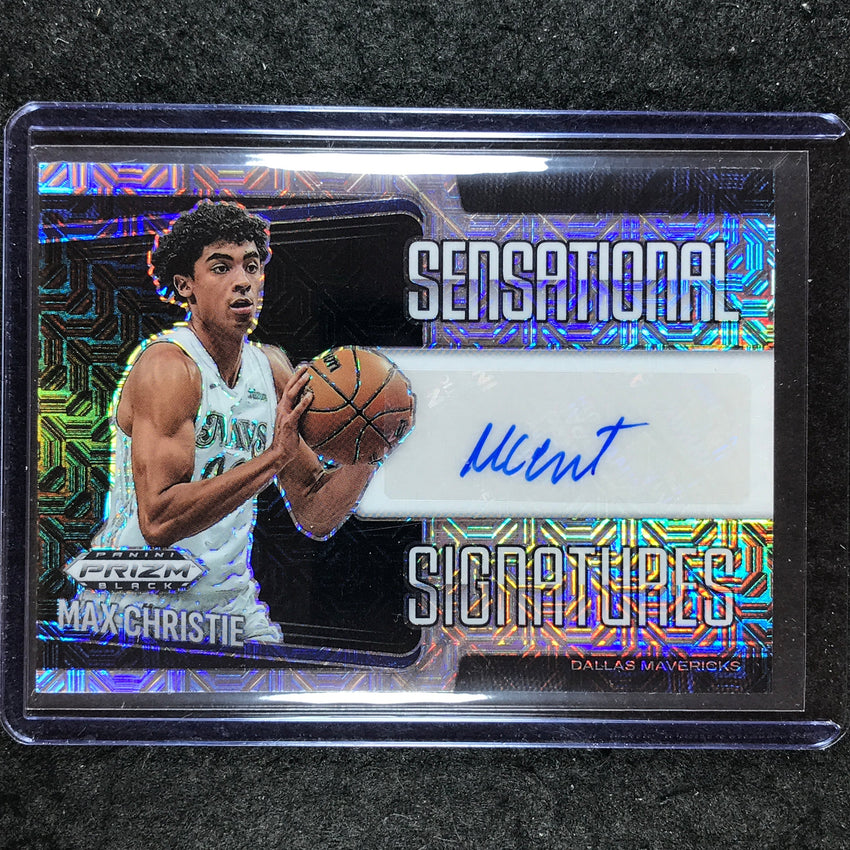 2024-25 Prizm Black MAX CHRISTIE Sensational Signatures Auto Mojo 4/25