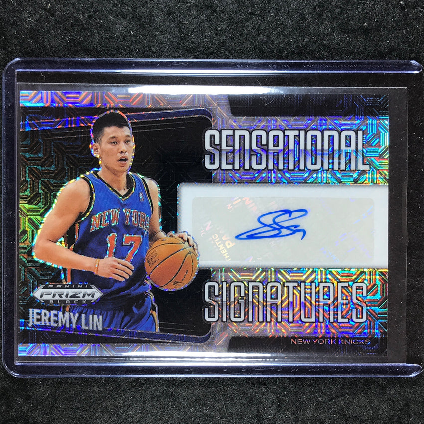 2024-25 Prizm Black JEREMY LIN Sensational Signatures Auto Mojo 10/25