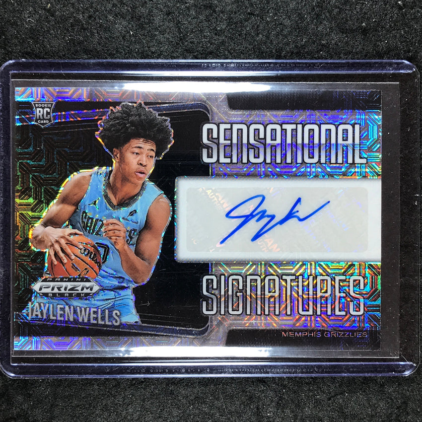 2024-25 Prizm Black JAYLEN WELLS Sensational Signatures Rookie Auto Mojo 22/25