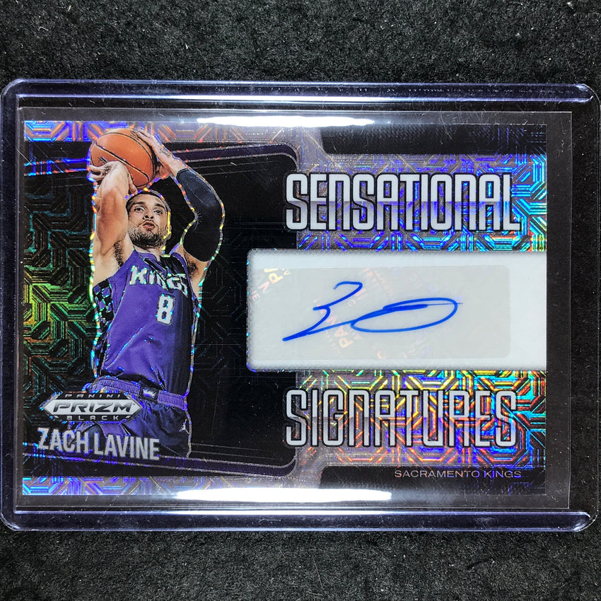 2024-25 Prizm Black ZACH LAVINE Sensational Signatures Auto Mojo 19/25