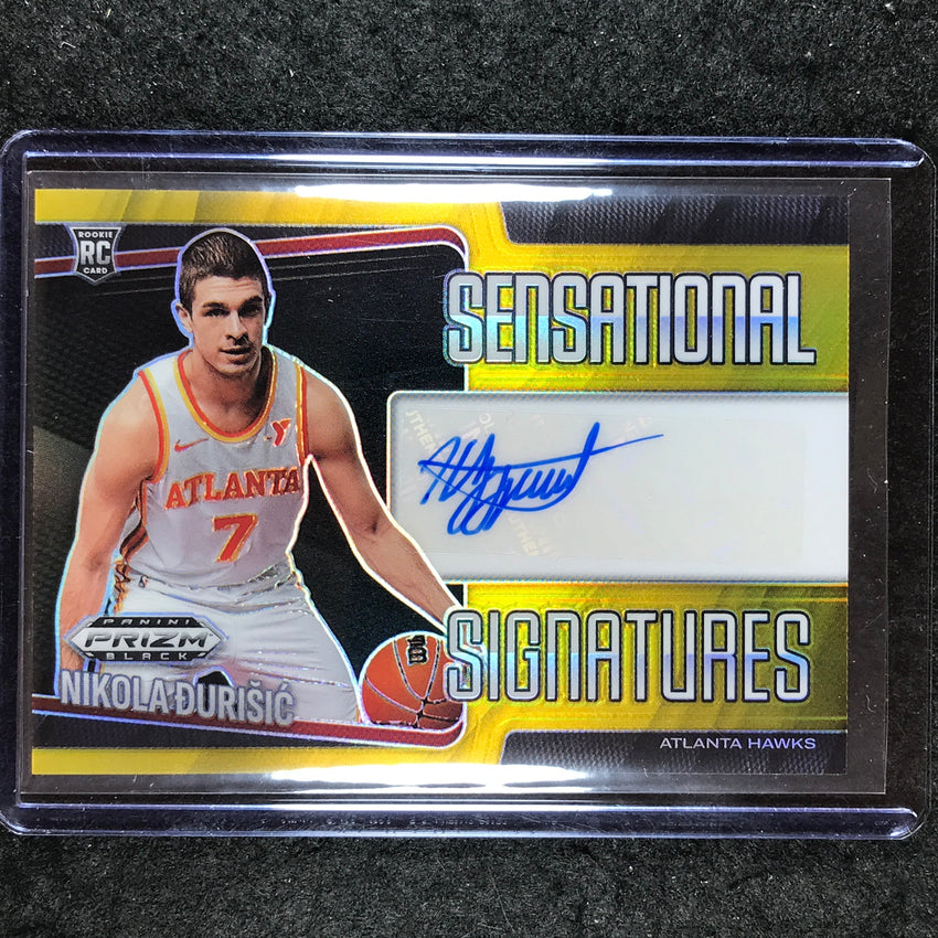 2024-25 Prizm Black NIKOLA DURISIC Sensational Signatures Rookie Auto Gold 6/10