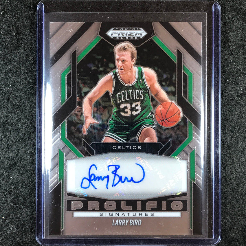2024-25 Prizm Black LARRY BIRD Prolific Signatures Auto Base #LAR