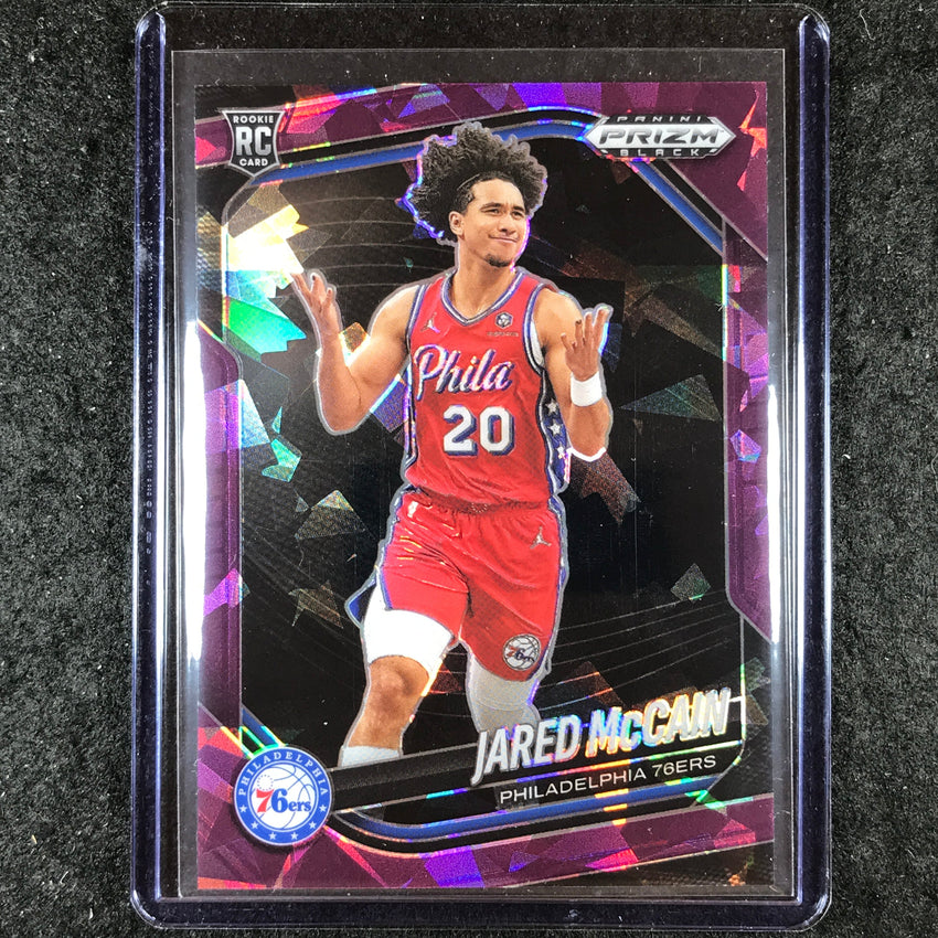 2024-25 Prizm Black JARED MCCAIN Rookie Base Purple Ice /149 #80