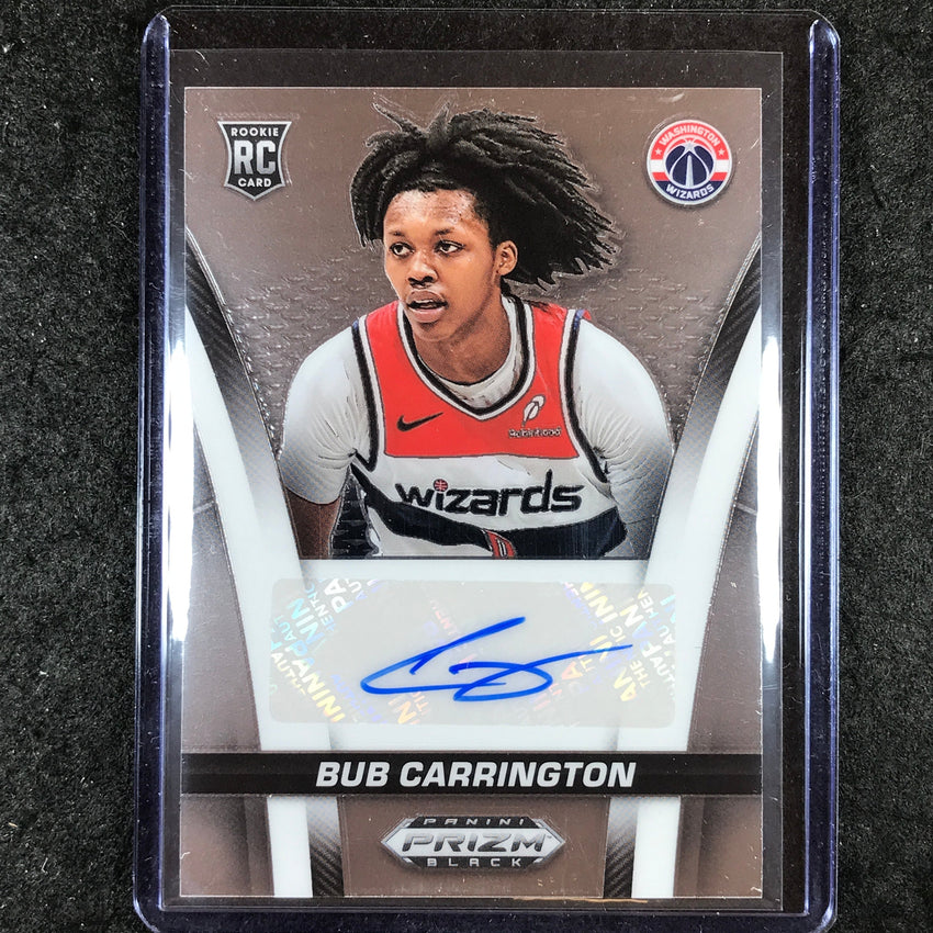 2024-25 Prizm Black BUB CARRINGTON Flashback Rookie Auto Base #BUB
