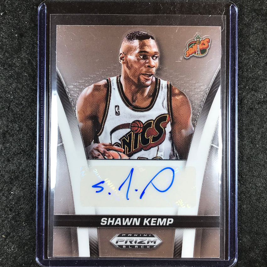 2024-25 Prizm Black SHAWN KEMP Flashback Auto Base #KMP