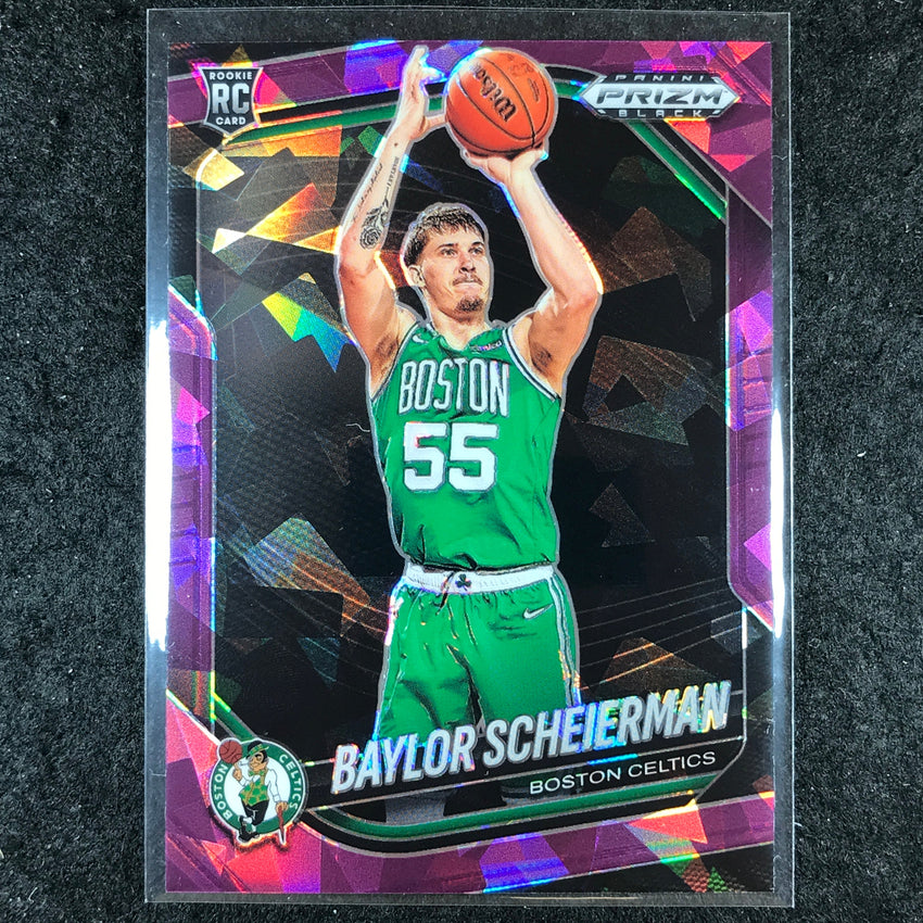 2024-25 Prizm Black BAYLOR SCHEIERMAN Rookie Base Purple Ice /149 #82