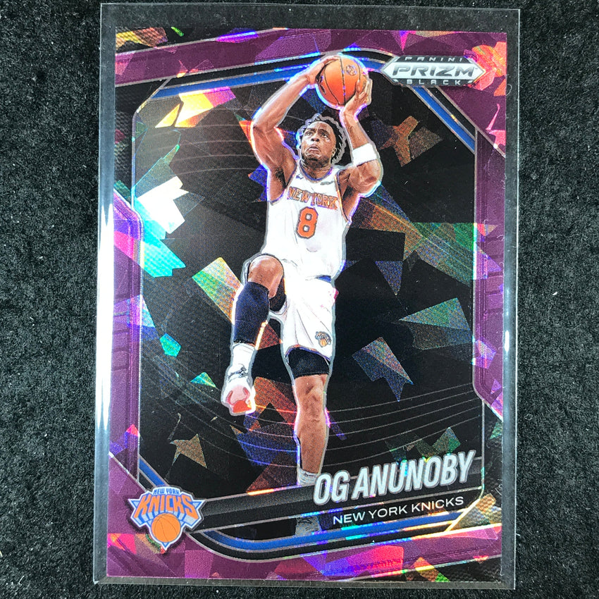 2024-25 Prizm Black OG ANUNOBY Base Purple Ice /149 #111