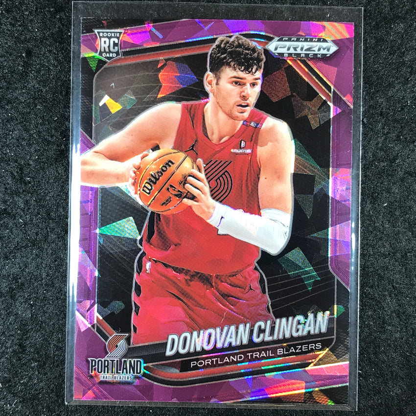 2024-25 Prizm Black DONOVAN CLINGAN Rookie Base Purple Ice /149 #131