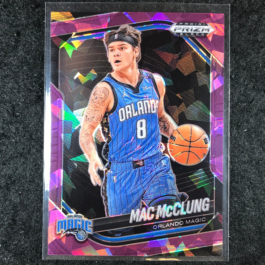 2024-25 Prizm Black MAC MCCLUNG Base Purple Ice /149 #134