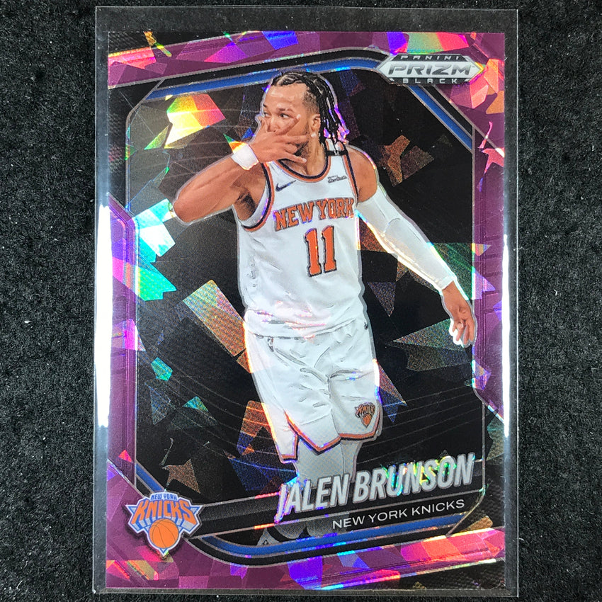 2024-25 Prizm Black JALEN BRUNSON Base Purple Ice /149 #160