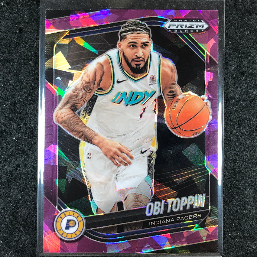 2024-25 Prizm Black OBI TOPPIN Base Purple Ice /149 #184