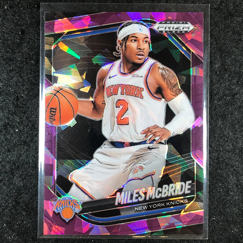 2024-25 Prizm Black MILES MCBRIDE Base Purple Ice /149 #189