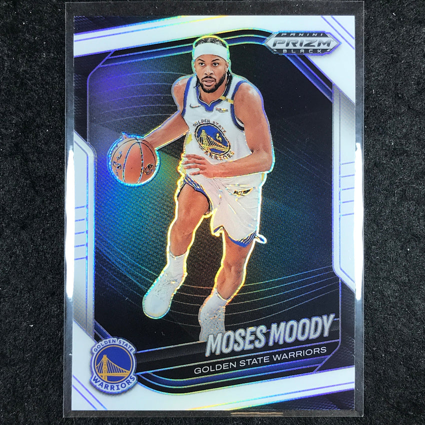 2024-25 Prizm Black MOSES MOODY Base White /175 #175