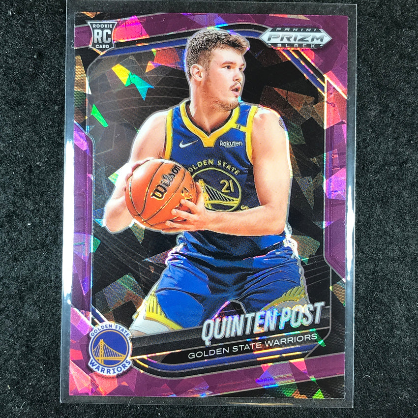 2024-25 Prizm Black QUINTEN POST Rookie Base Purple Ice /149 #195