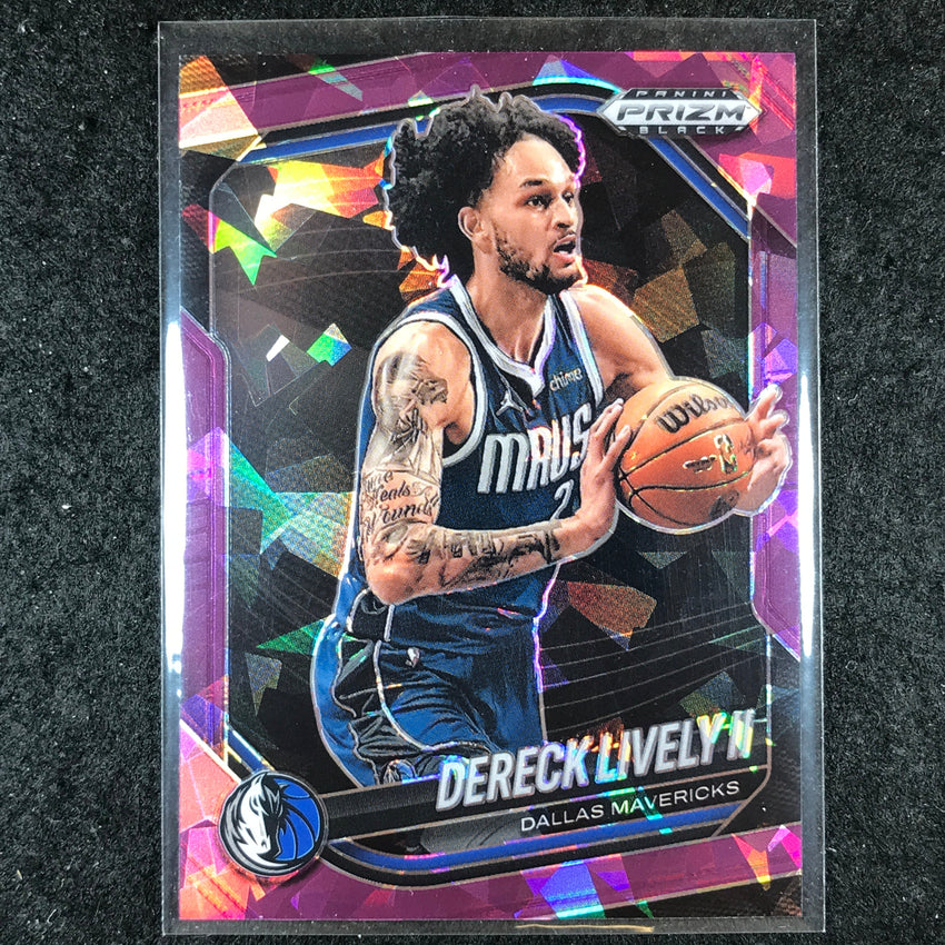 2024-25 Prizm Black DERECK LIVELY II Base Purple Ice /149 #200