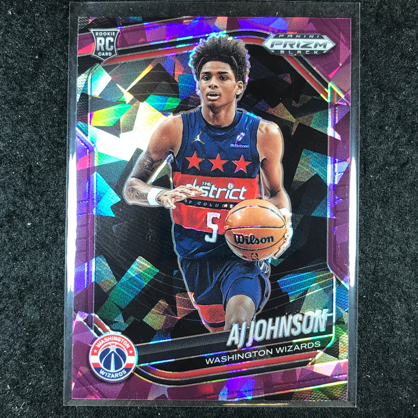 2024-25 Prizm Black AJ JOHNSON Rookie Base Purple Ice /149 #209