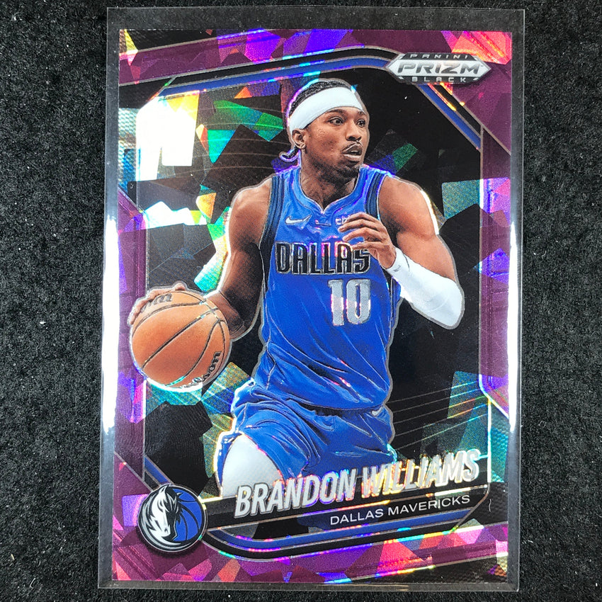 2024-25 Prizm Black BRANDON WILLIAMS Base Purple Ice /149 #219