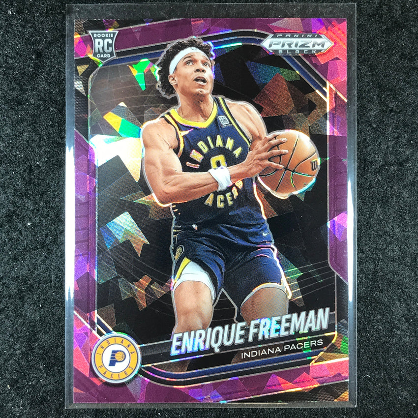 2024-25 Prizm Black ENRIQUE FREEMAN Rookie Base Purple Ice /149 #245