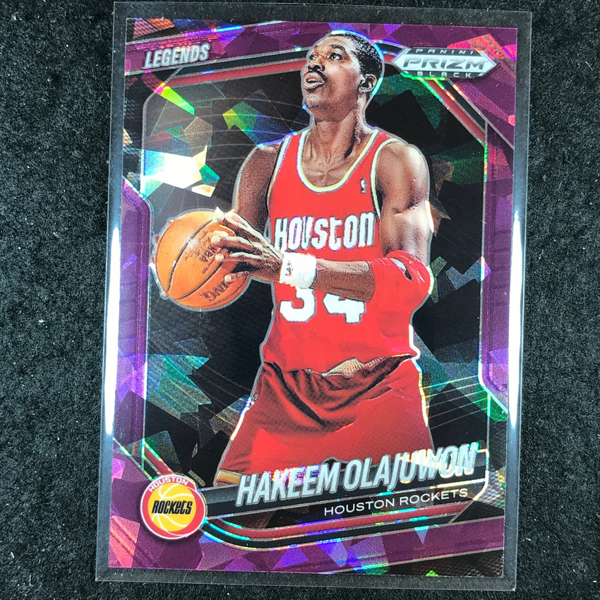 2024-25 Prizm Black HAKEEM OLAJUWON Base Purple Ice /149 #286