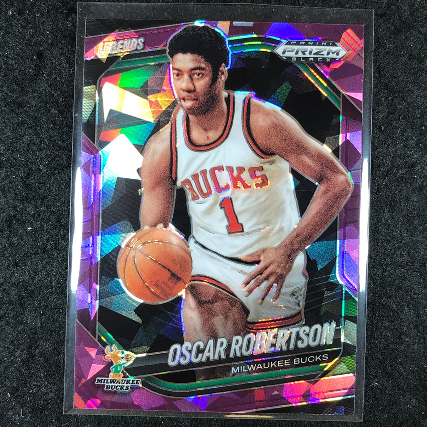 2024-25 Prizm Black OSCAR ROBERTSON Base Purple Ice /149 #296