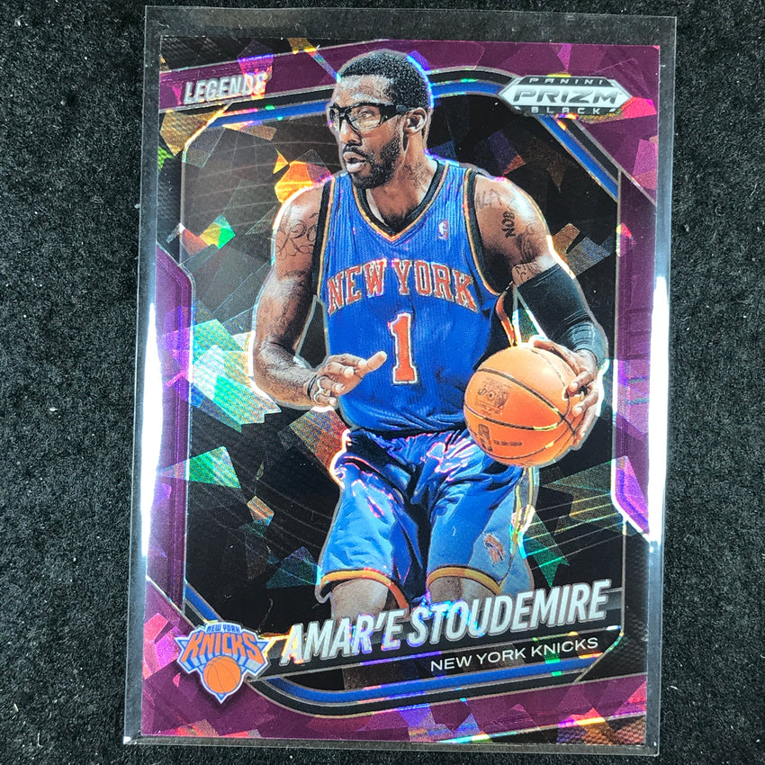2024-25 Prizm Black AMAR'E STOUDEMIRE Base Purple Ice /149 #298