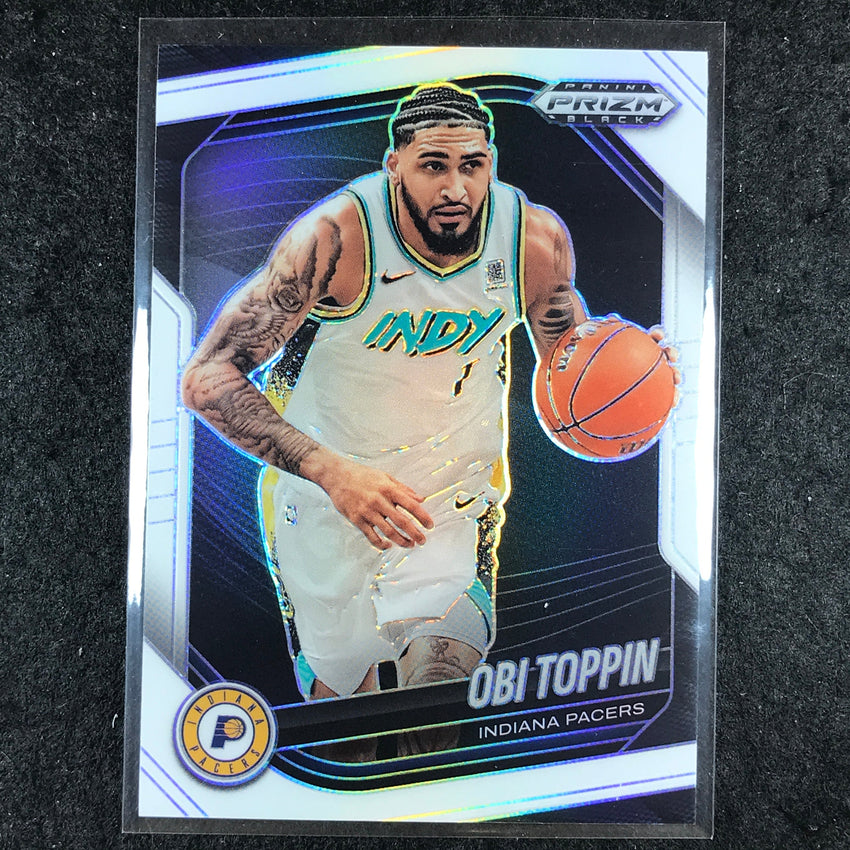 2024-25 Prizm Black OBI TOPPIN Base White /175 #184