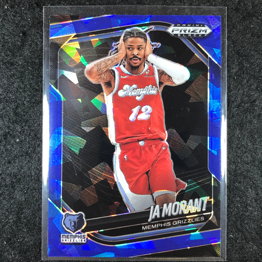 2024-25 Prizm Black JA MORANT Base Blue Ice /125 #9