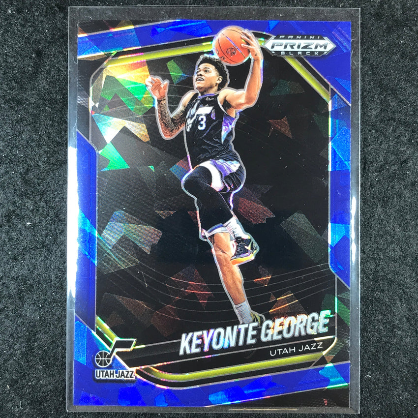 2024-25 Prizm Black KEYONTE GEORGE Base Blue Ice /125 #12