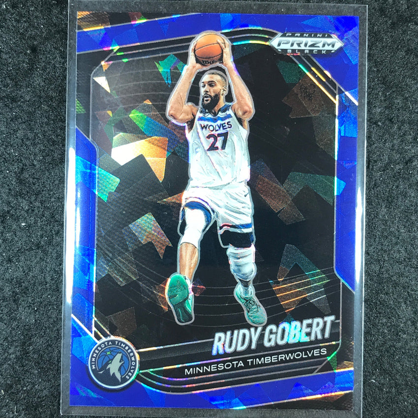 2024-25 Prizm Black RUDY GOBERT Base Blue Ice /125 #30